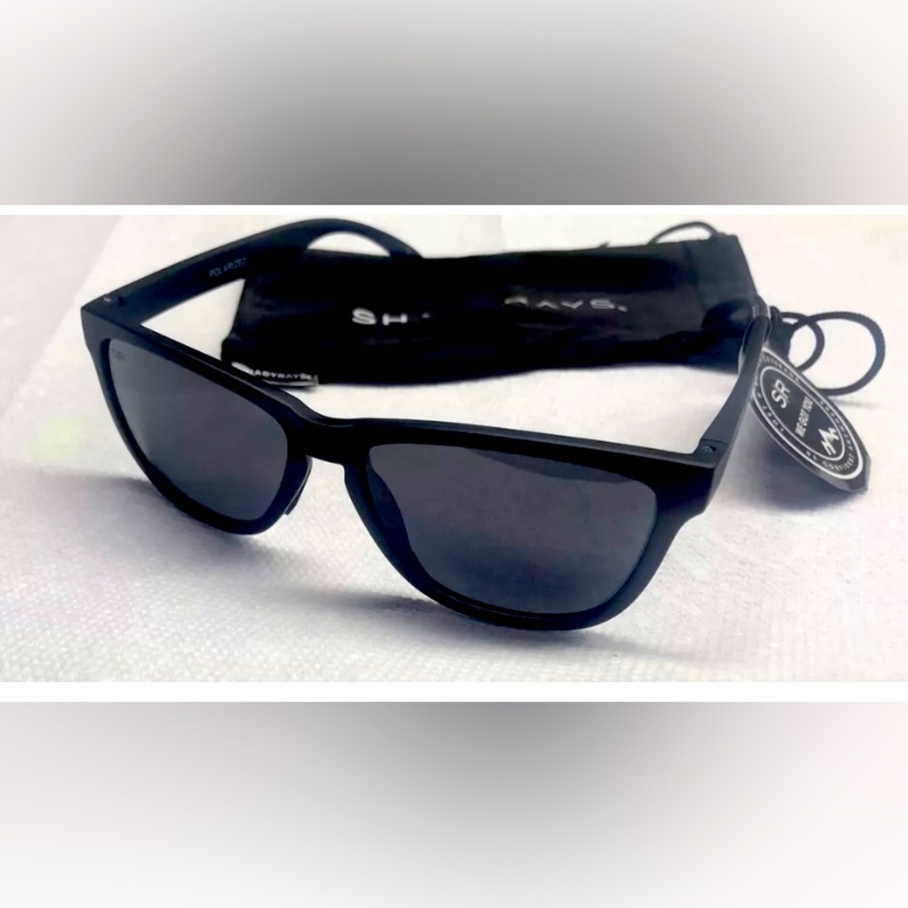 Shady Rays - Cascade Series | Blackout, polarized sunglasses with soft case